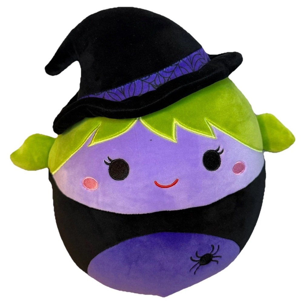 Squishmallows Keyes the Witch w Spider 11 Inch 2025 Halloween Squishmallow - NWT - Picture 7 of 8